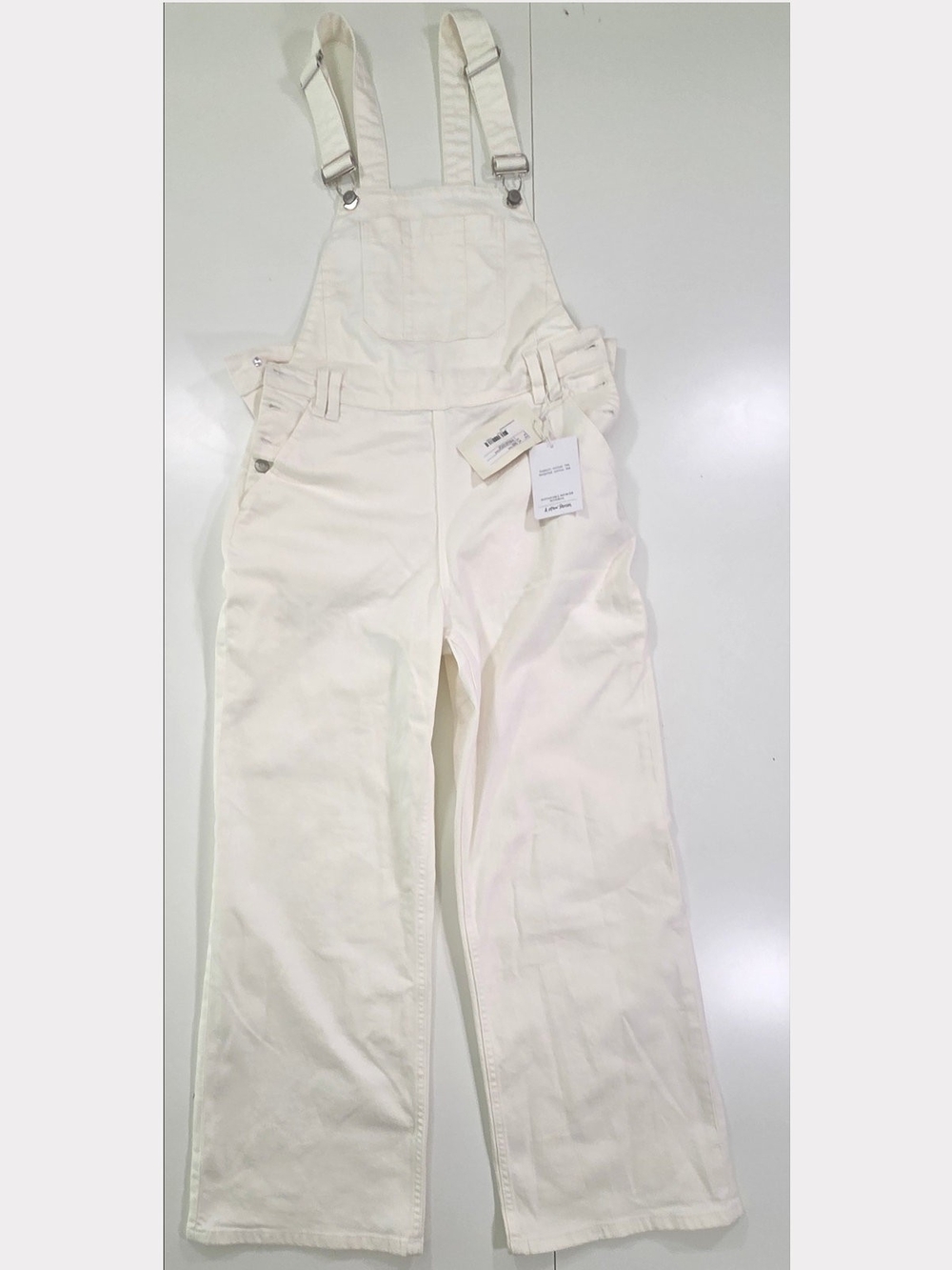Women’s Cream Denim Overalls - Unbranded